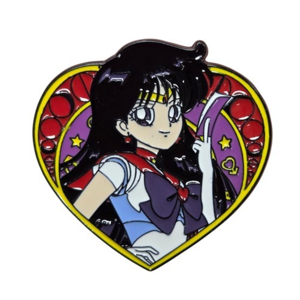 Viz Media Pretty Guardian Sailor Moon Sailor Mars Heart Character Enamel Pin